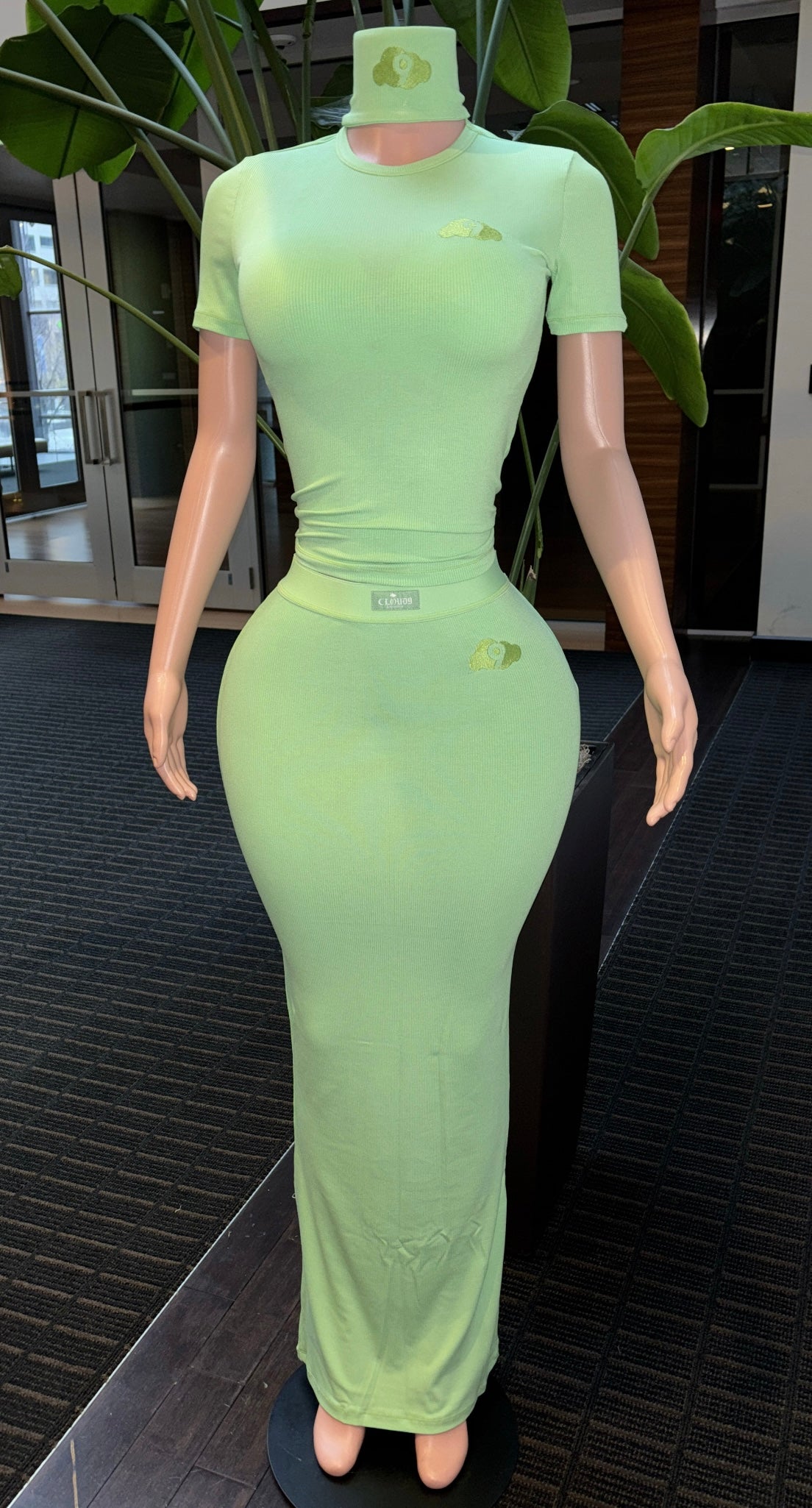 Mink Green 3 Piece Skirt Set
