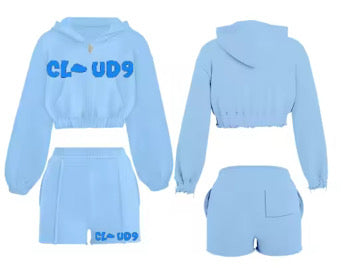 BLUE SHORTS SET